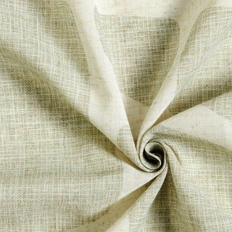Tissu pour voilages Mélange lin Formes – roseau/nature, image number 3