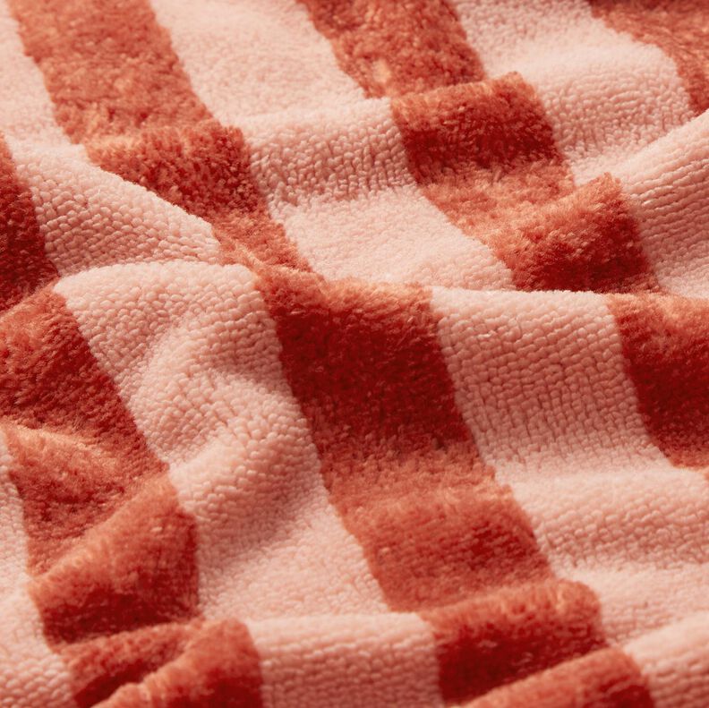Tissu éponge Bambou Larges rayures – rouge/homard,  image number 3