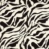 Crêpe de viscose motif zèbre – noir/ivoire,  thumbnail number 1