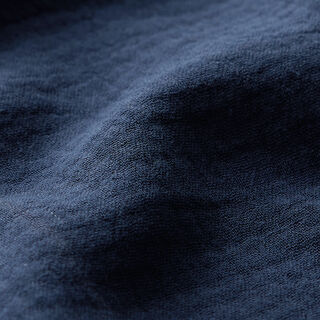 Tissu double gaze de coton – bleu marine, 
