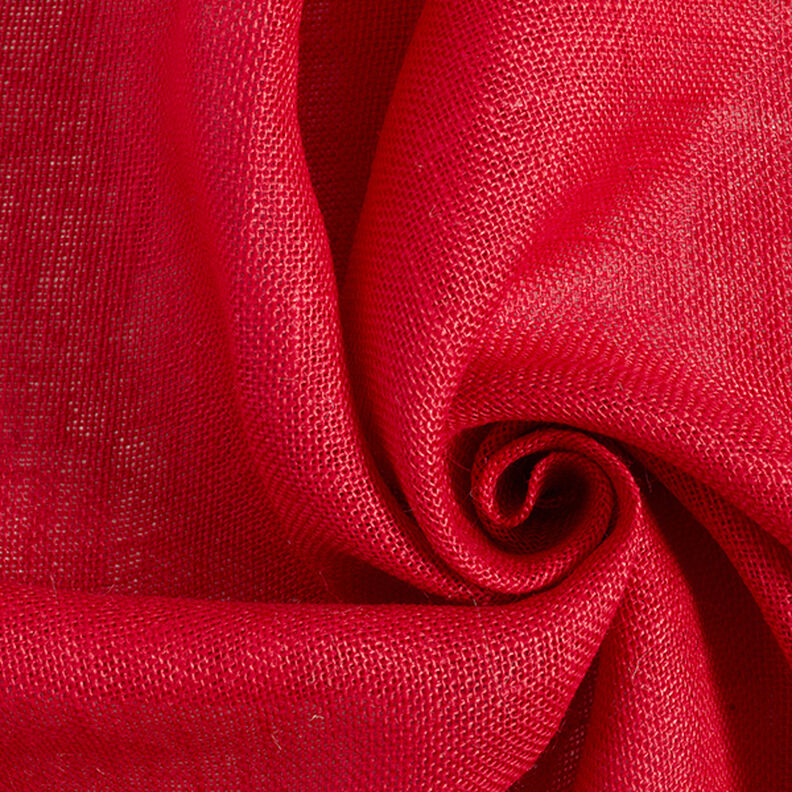 Tissu de décoration Jute Uni 150 cm – rouge,  image number 1