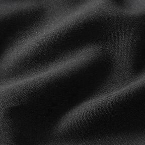 Mélange viscose lin Uni – noir | Reste 60cm, 