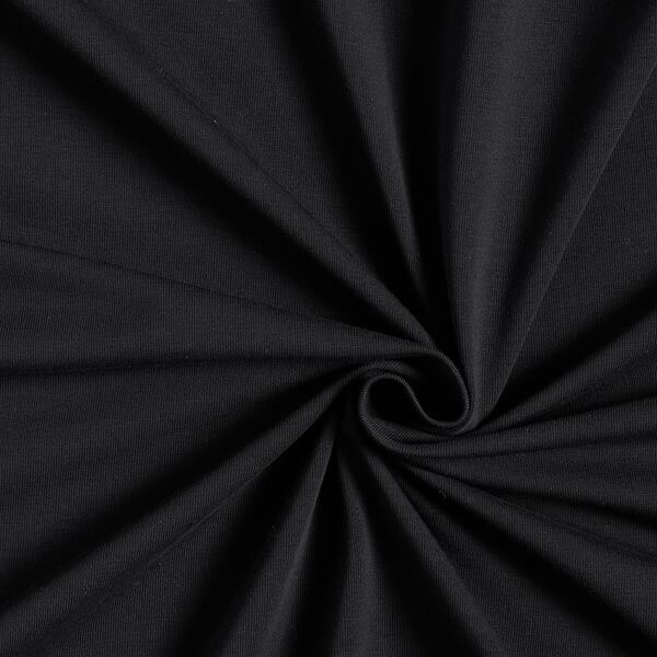 GOTS Jersey coton | Tula – noir,  image number 1