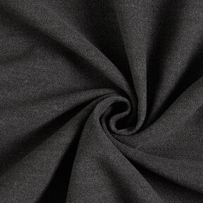 Tissu en polyester recyclé pour manteau chiné – anthracite, 