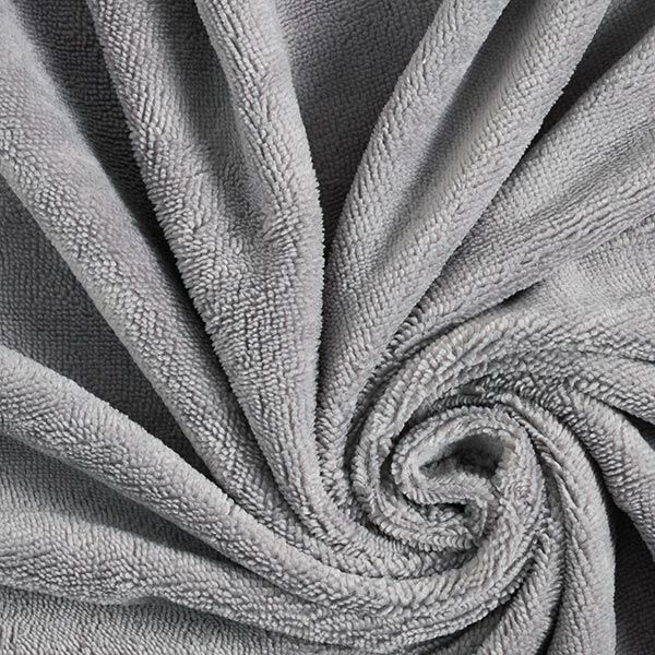 Tissu éponge douillet Bambou Uni – gris,  image number 1