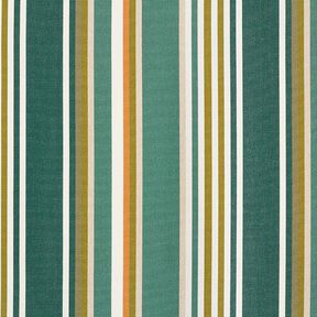 Toile pour store banne Rayures mixtes – vert sapin/écru, 