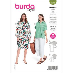 Robe / Chemisier  | Burda 5918 | 34-44, 