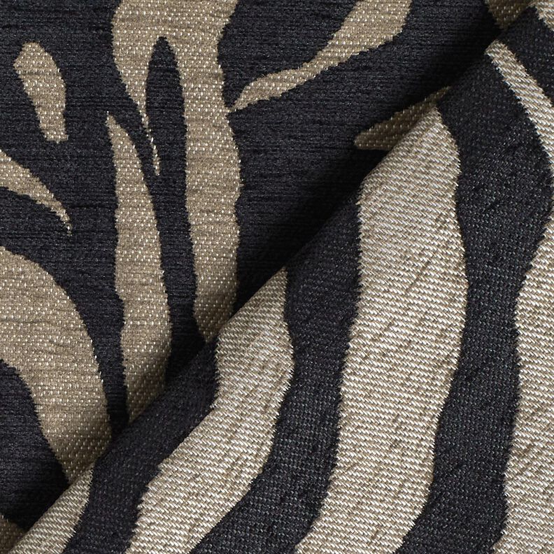 Tissu de revêtement Jacquard Zèbre – kaki/noir, image number 4