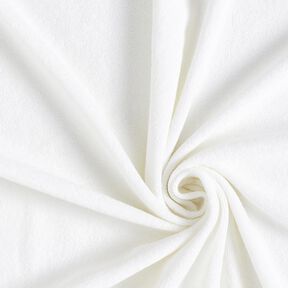 Tissu éponge Stretch Uni – blanc, 