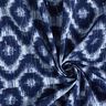 Popeline coton Losanges & gouttes scintillantes – indigo/blanc,  thumbnail number 3