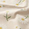 Tissu de décoration Semi-panama Marguerites éparses – nature/blanc,  thumbnail number 2