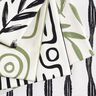 Tissu de décoration Semi-panama Feuilles minimalistes – pin/nature,  thumbnail number 5