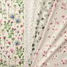 Tissu de décoration Semi-panama Fleur de magnolia – mauve/nature,  thumbnail number 5