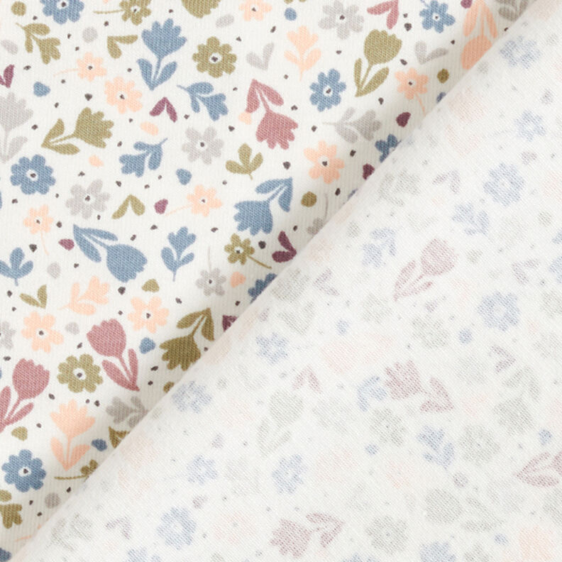 Jersey coton Jolies fleurs  – écru,  image number 4