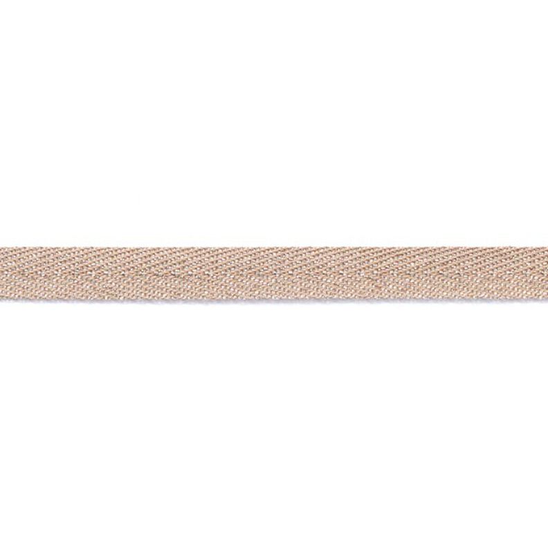 Ruban tissé Métallique [9 mm] – anémone/argent métallisé,  image number 2
