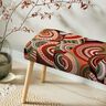 Tissu de décoration Gobelin demi-cercles abstraits – terre cuite/vert,  thumbnail number 6