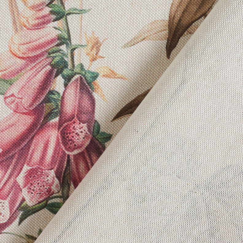 Tissu de décoration Semi-panama Champ de fleurs – nature,  image number 4
