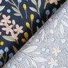 Tissu en coton Cretonne Fleurs – bleu nuit,  thumbnail number 4