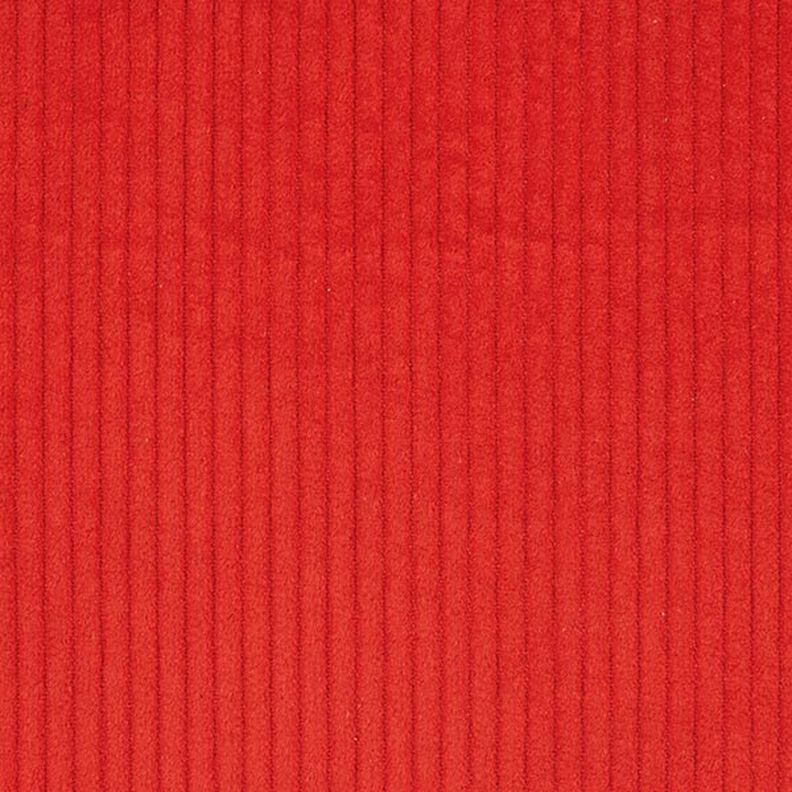 Velours côtelé large prélavé Uni – rouge vif, image number 1