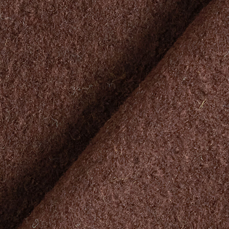 Loden de laine foulé – marron foncé,  image number 3