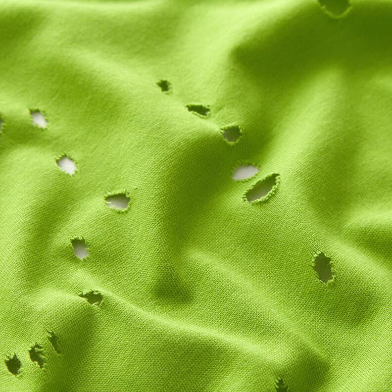 Jersey coton destroyed – vert pomme,  image number 2