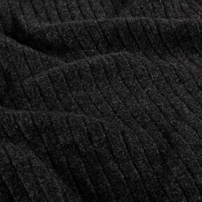Tricot côtelé uni ultra doux – noir, 