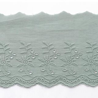 Feston ruban dentelle fleurs [ 9 cm ] – olive, 