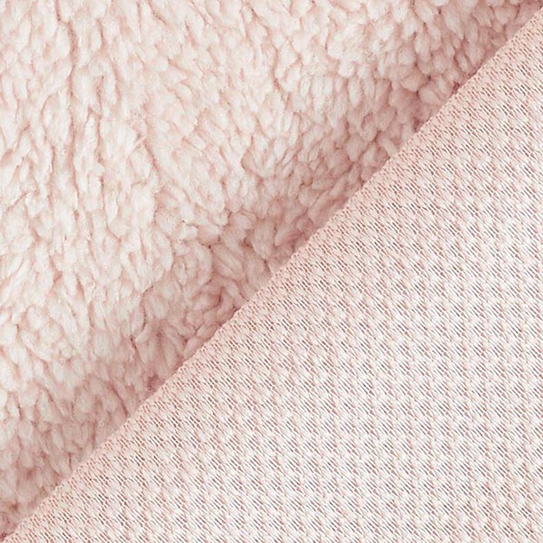 Fourrure synthétique Tissu peluche – rose clair,  image number 3