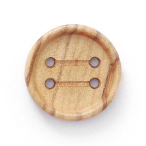 Bouton en bois 4 trous – nature, 