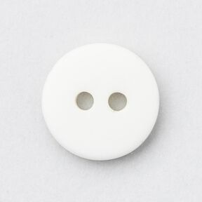 Bouton à 2 trous rond [Ø 11 mm] – blanc, 