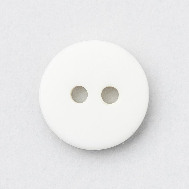 Bouton à 2 trous rond [Ø 11 mm] – blanc,  image number 1