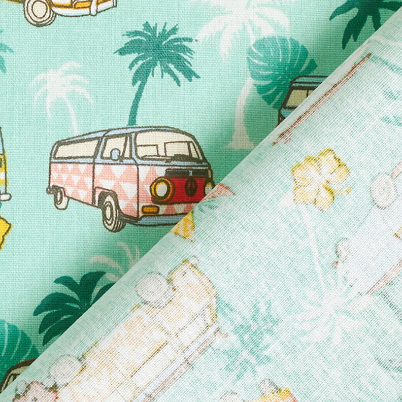 Tissu en coton Cretonne Roadtrip Surf – turquoise,  image number 4