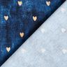 Jersey coton Cœurs dorés | Glitzerpüppi – indigo,  thumbnail number 4