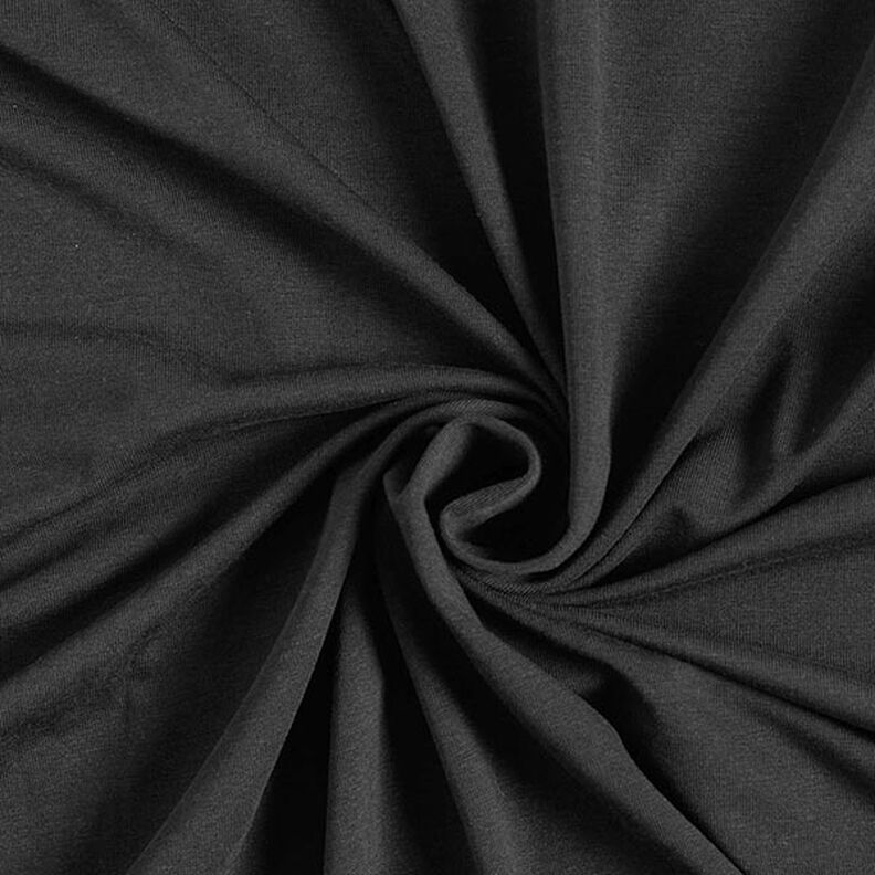 Bambou Jersey viscose Uni – noir,  image number 1