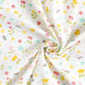 Popeline coton Pré de fleurs et points – blanc,  thumbnail number 3
