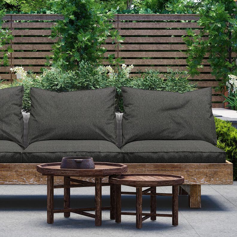 Tissu d’extérieur Aspect bouclé – anthracite,  image number 6