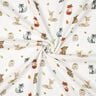 Tissu double gaze de coton Animaux de la forêt Impression numérique | Poppy Fabrics – blanc/terre,  thumbnail number 3