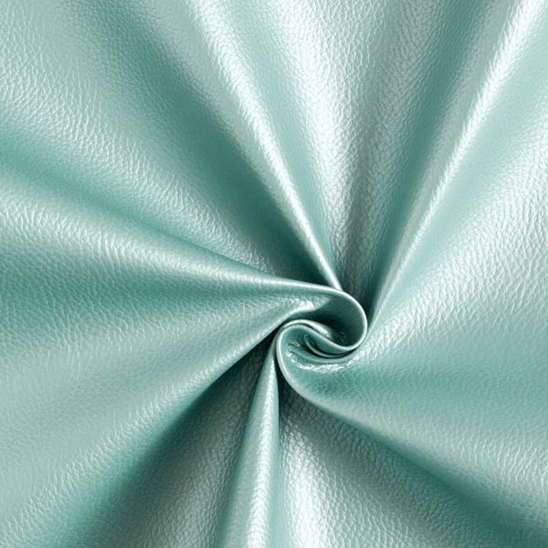 Similicuir metallic – menthe,  image number 1