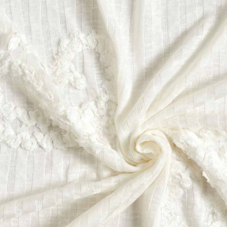 Maille côtelée Effet paisley – ivoire,  image number 3
