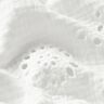 Tissu double gaze de coton Dentelle brodée Fleurs – blanc,  thumbnail number 2