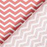 Tissu en coton Cretonne Zigzag – terre cuite/blanc,  thumbnail number 5