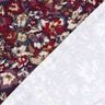 Jersey viscose fleurs expressives – bleu marine/lilas rouge,  thumbnail number 4