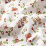 Popeline coton Lapins dans le jardin – blanc,  thumbnail number 2