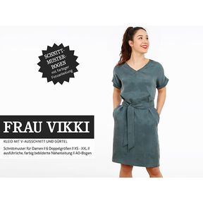 FRAU VIKKI - Robe ample avec col en V et ceinture, Studio Schnittreif | XS - XXL, 