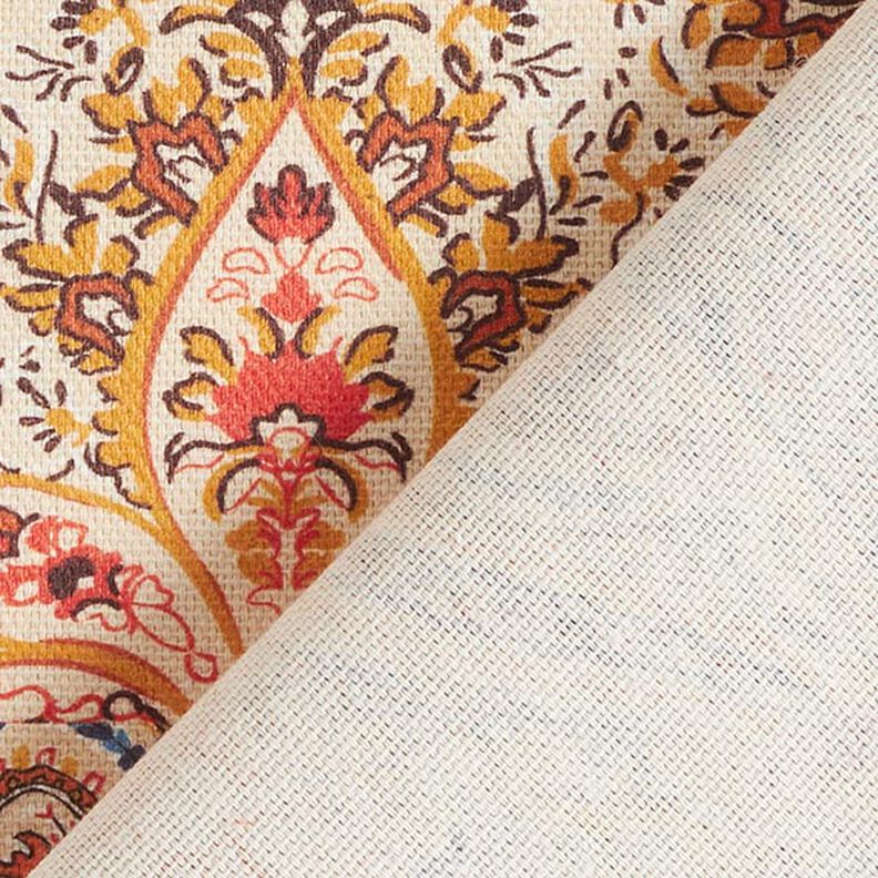 Tissu de décoration Semi-panama Cachemire rétro – beige,  image number 4