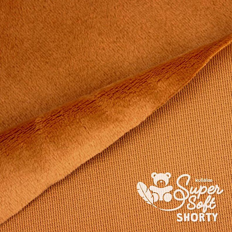 Peluche SuperSoft SHORTY [ 1 x 0,75 m | 1,5 mm ] - marron clair | Kullaloo,  image number 3