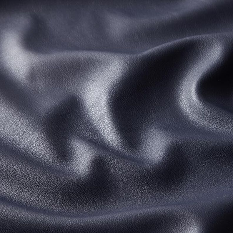 Similicuir stretch lisse – bleu marine,  image number 2