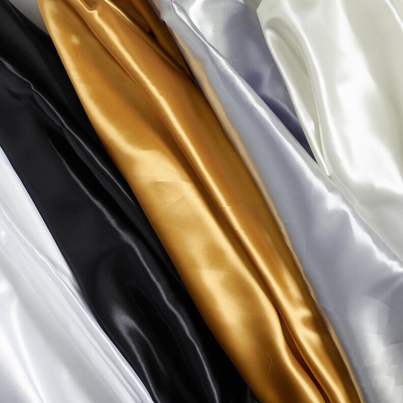 Satin polyester – ivoire, image number 5