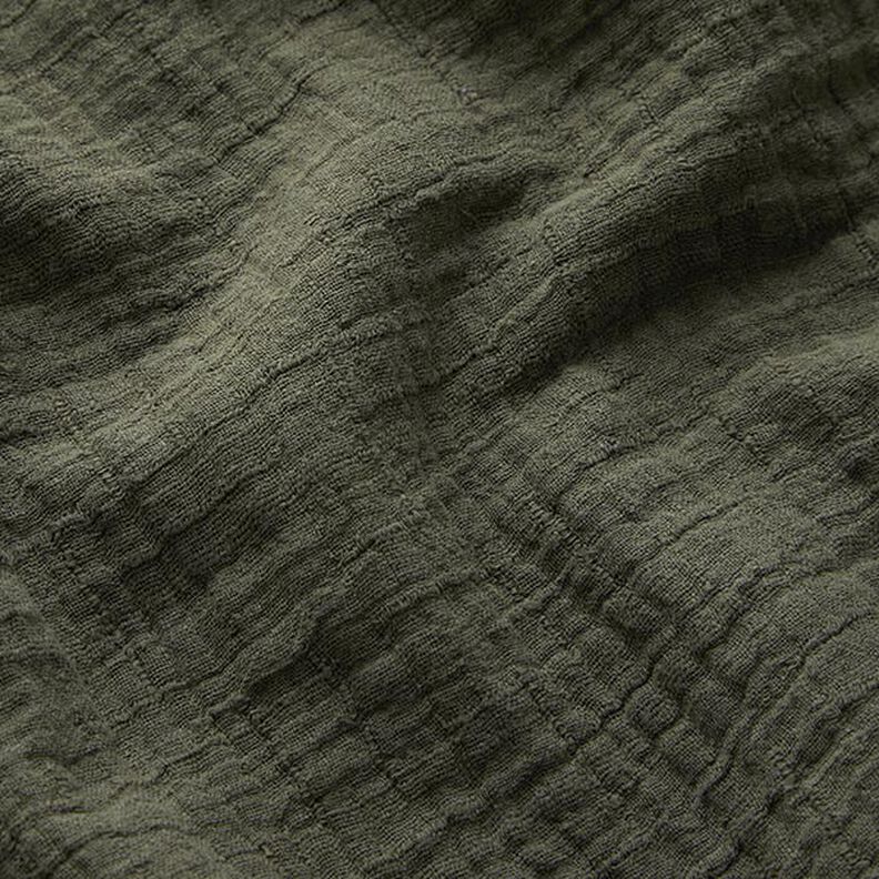 Bambou Tissu double gaze de coton Structure – olive,  image number 2