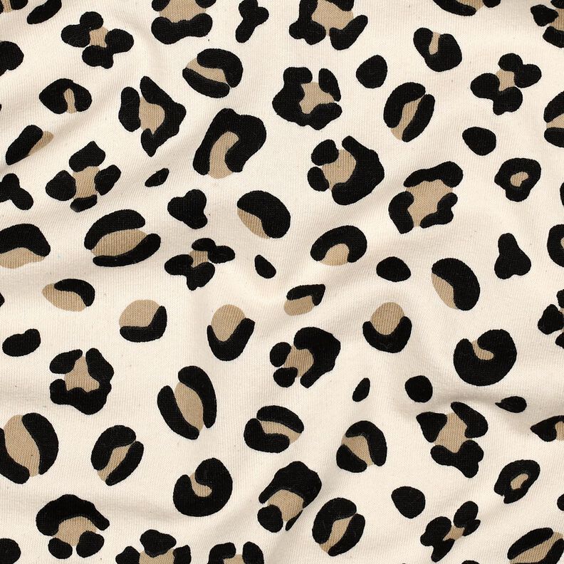 Sweatshirt gratté Imprimé lion | Poppy Fabrics – crème/anémone, image number 2